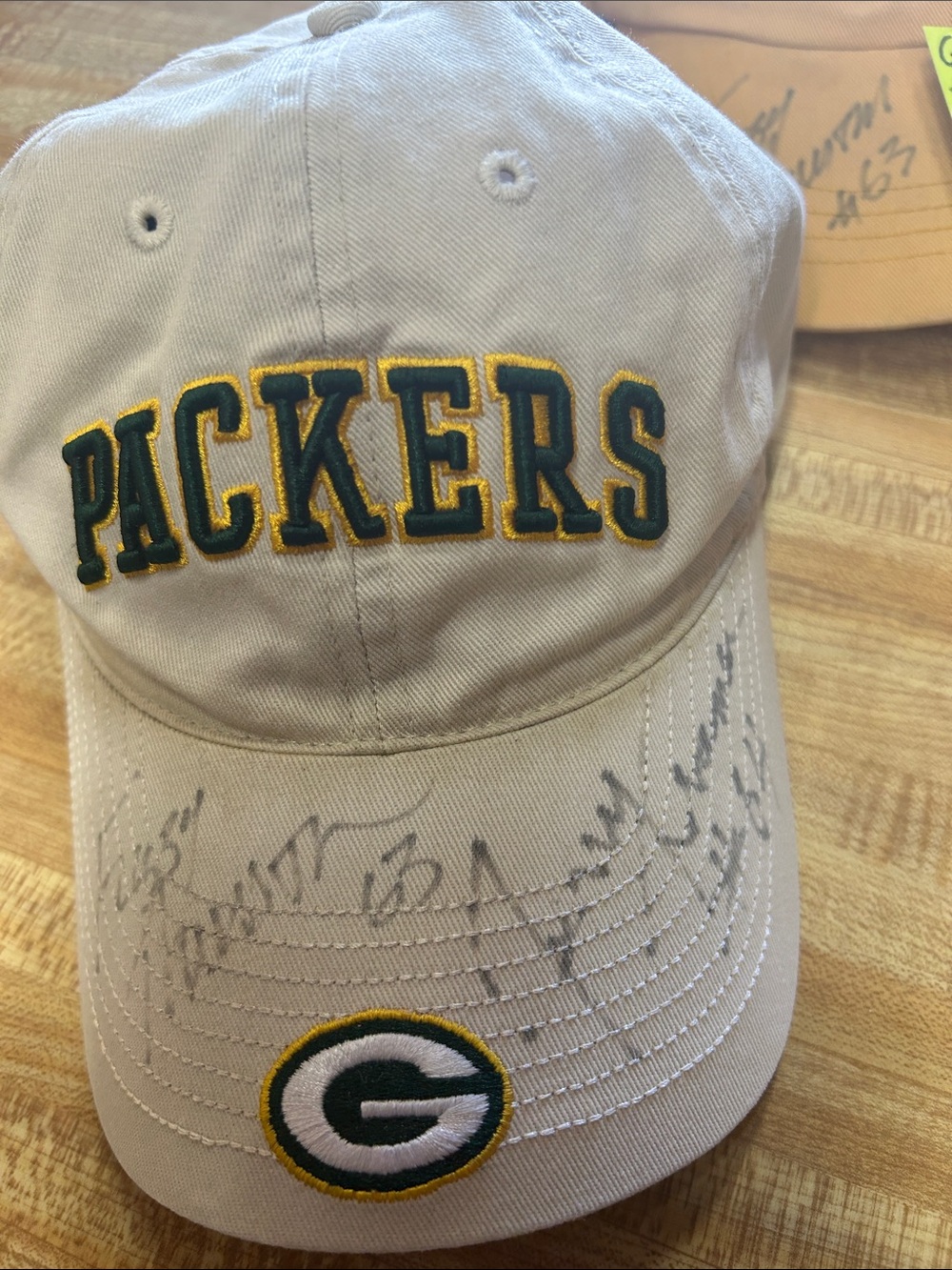 Green Bay NFL Official Fuzzy Thurston & Jerry Kramer Autographed Baseball Cap